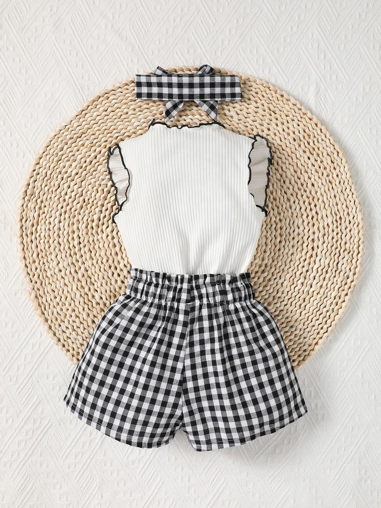 طقم بناتي قطعتين كنزة وشورت