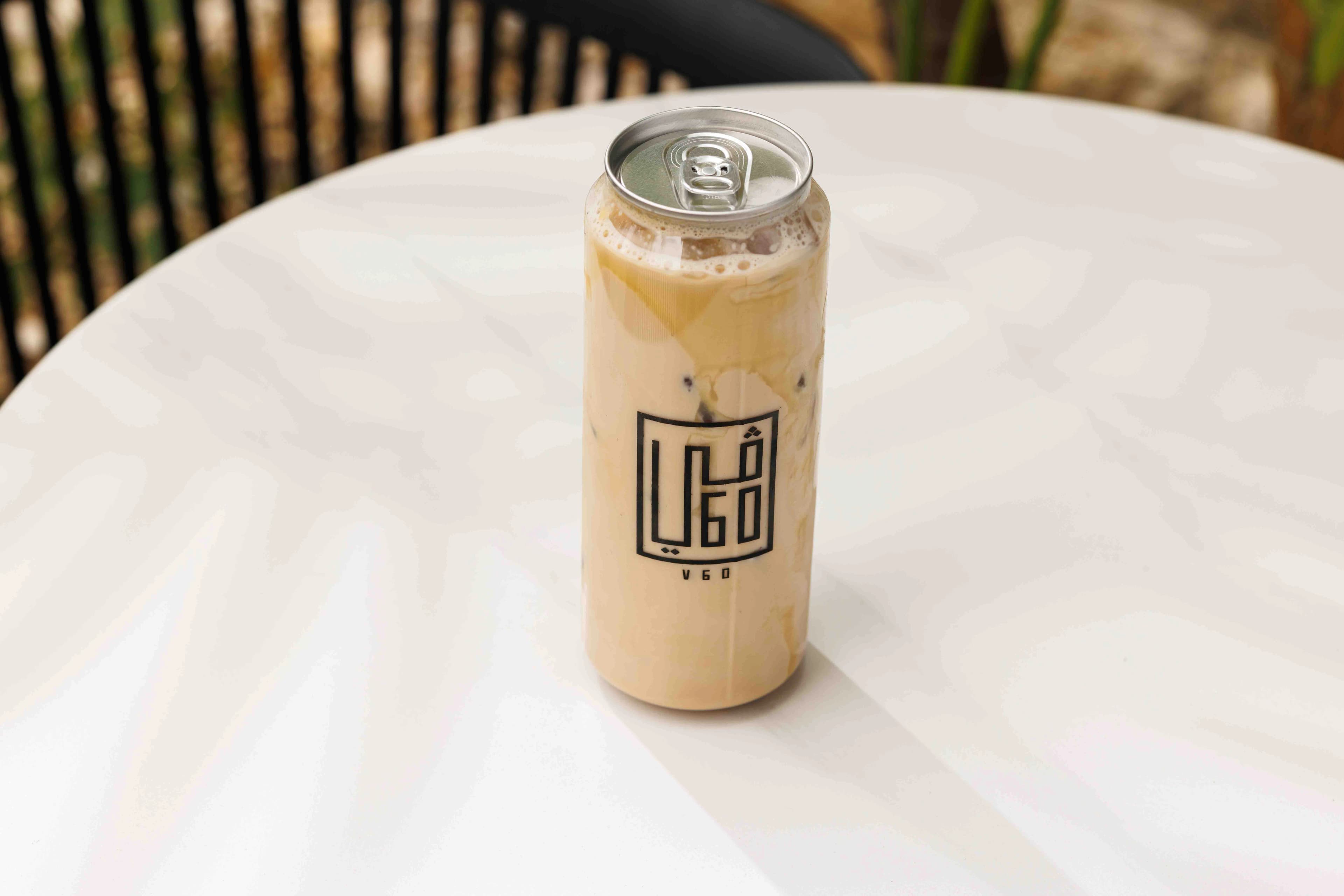 Iced hazelnut Diet latte photo