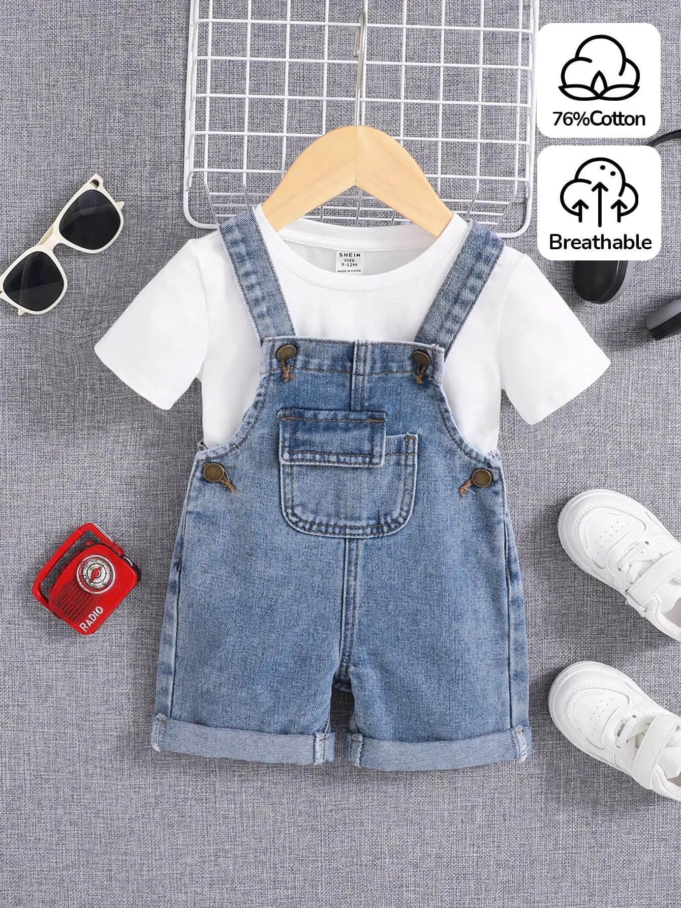 أفارول جينز بلون بحري (بدون تي شيرت)