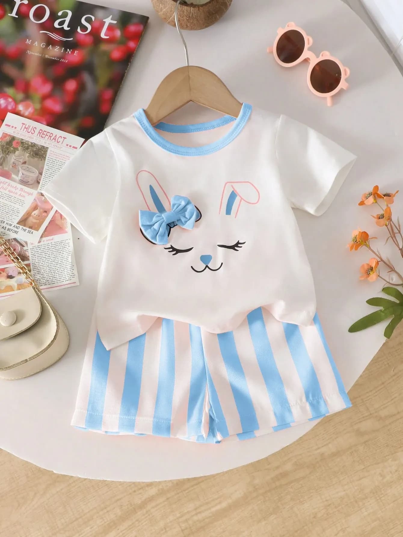 قطع/مجموعة ملابس صيفية للصبي